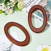 Oval Wood Bag Handle Eyelet Frames FIND-WH0128-77-3