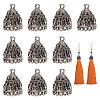 10Pcs Tibetan Style Zinc Alloy Pendant Bails FIND-CA0011-51-1