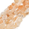 Frosted Raw Rough Heated Natural Citrine Beads Strands G-G282-A01-01-2