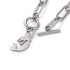 304 Stainless Steel Charm Bracelets BJEW-JB05033-05-3