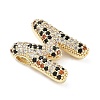 Brass Micro Pave Cubic Zirconia Pendants KK-Z108-02G-M-2