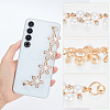 WADORN 3 Sets 3 Style Pearl Plastic Beads Link Chain Phone Case Double Chain Strap AJEW-WR0001-41-3