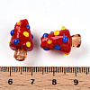 Handmade Lampwork Bumpy Beads X1-LAMP-T022-02A-08-3