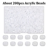 200Pcs Acrylic Beads KY-YW0002-06B-1
