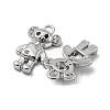 Brass Micro Pave Cubic Zirconia Pendants KK-H460-02P-2