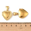 316 Stainless Steel Locket Pendants STAS-K321-25G-3