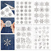 4 Sheets 11.6x8.2 Inch Stick and Stitch Embroidery Patterns DIY-WH0455-023-1
