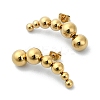 Ion Plating(IP) 304 Stainless Steel Stud Earrings EJEW-G375-08G-1