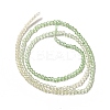 Transparent Gradient Color Glass Beads Strands GLAA-H021-01A-13-4