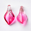 Transparent Spray Painted Glass Pendants GLAA-S054-007B-03-2
