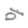 Non-Tarnish 304 Stainless Steel Ring Toggle Clasps STAS-A092-09E-P-2