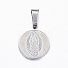 Non-Tarnish 304 Stainless Steel Pendants LS-STAS-H355-15P-1