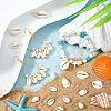 100Pcs 2 Styles Natural Cowrie Shell Pendants BSHE-SC0001-22-4