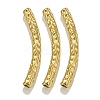 304 Stainless Steel Curved Tube Beads LS-STAS-M071-03A-G-1