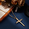 DIY 304 Stainless Steel Nail Cross Pendant Necklace Making Kits DIY-BBC0002-32G-4