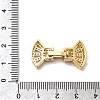 Brass Micro Pave Clear Cubic Zirconia Watch Band Clasps KK-A266-22G-3