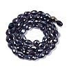 Transparent Electroplate Glass Beads Strands EGLA-N013-T8mm-B06-2