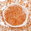 Spray Painted Glass Seed Beads SEED-A034-01C-2