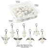 14Pcs 7 Styles ABS Plastic Imitation Pearl Pendant Decorations HJEW-FS00042-02-1-4