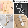 160Pcs 8 Styles Brass Split Rings KK-BBC0023-10-5