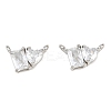 Brass Pave Cubic Zirconia Charms CU-CBA6A75-04P-02-1