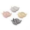 Brass Micro Pave Cubic Zirconia Links Connectors ZIRC-I032-41-1