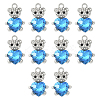 10Pcs Alloy Glass Pendants GLAA-YW0005-41P-02-1