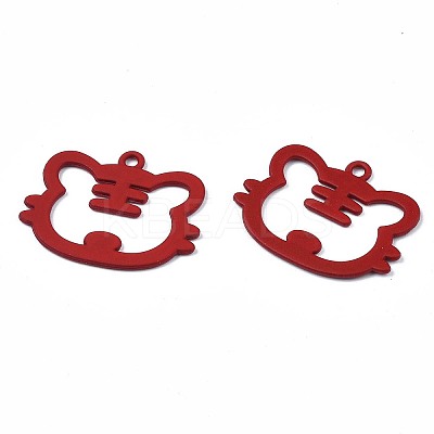 Spray Painted Alloy Pendants LS-ENAM-N055-059-A01-1