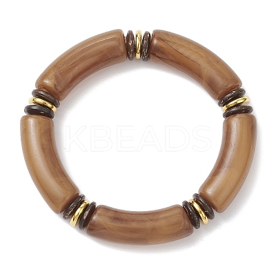 Acrylic Beaded Stretch Bracelets for Women BJEW-JB12151-01-1