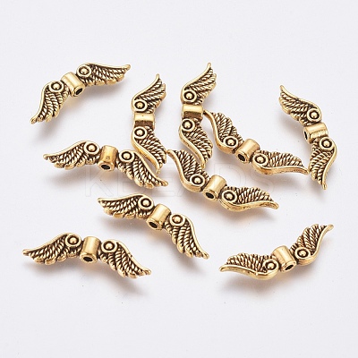 Tibetan Style Alloy Beads TIBEB-LF10271YKG-AG-FF-1