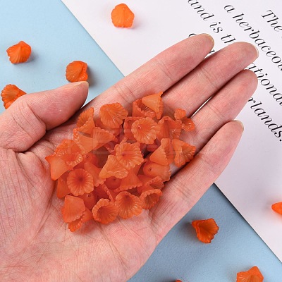 Frosted Acrylic Bead Caps MACR-S371-10A-726-1