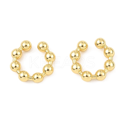 Rack Plating Brass Cuff Earrings LS-EJEW-L261-012G-1