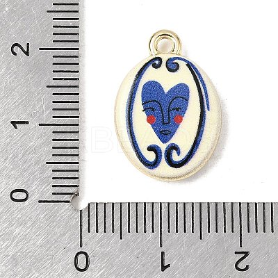 Printed Alloy Pendants ENAM-F160-02D-G-1