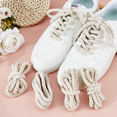 4 Pairs Cotton Shoelaces FIND-FH0012-04C-1