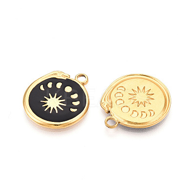 304 Stainless Steel Pendants Ion Plating(IP) STAS-N108-23B-G-1