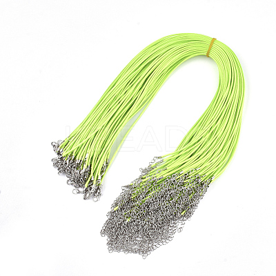 Waxed Cord Necklace Making NCOR-T001-38-1