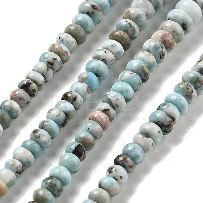 Natural Larimar Beads Strands G-Q024-E03-01-1