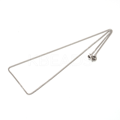 Tarnish Resistant 304 Stainless Steel Twisted Link Chain Necklaces STAS-M174-030P-1