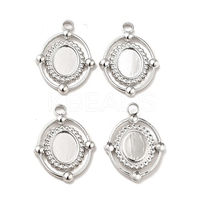 Non-Tarnish 304 Stainless Steel Pendant Cabochon Settings STAS-I197-005P-1