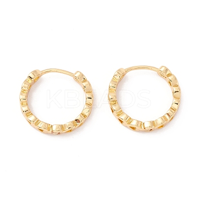 Heart Filigree Huggie Hoop Earrings for Girl Women EJEW-I260-07G-NR-1