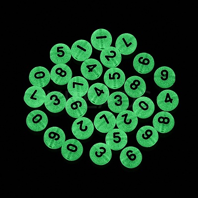 Luminous Transparent Acrylic Beads TACR-Q013-06A-1