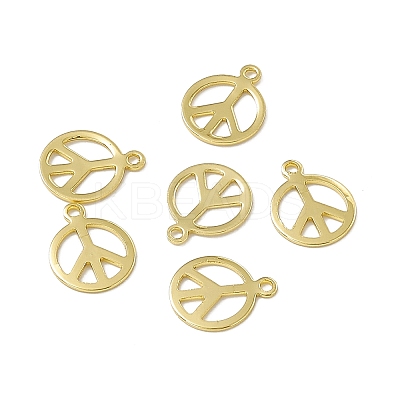 Rack Plating Brass Charms KK-C007-08G-1