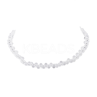 Glass Teardrop Beaded Necklaces NJEW-JN04273-02-1