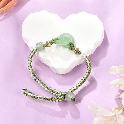 Resin Brainded Bead Bracelets LS-BJEW-L701-03-1