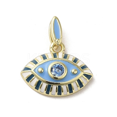 Brass Enamel Charms KK-E092-10G-05-1