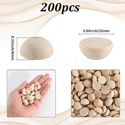 Unfinished Natural Wood Cabochons WOOD-SP0001-55B-1