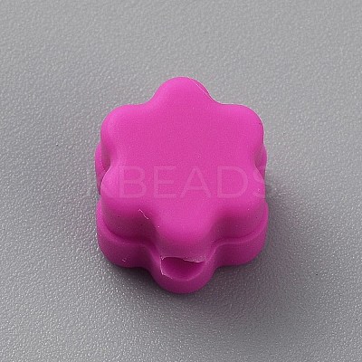 Flower Silicone Focal Beads SIL-TAC0008-10C-1