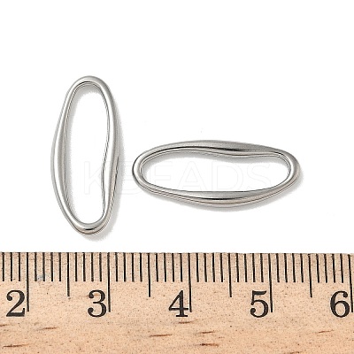 304 Stainless Steel Oval Linking Rings STAS-L300-010B-P-1