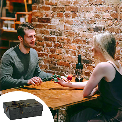 Cardboard Paper Storage Ring Boxes with Velvet Inside CON-TAC0008-02-1