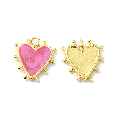 Rack Plating Brass Enamel Pendants KK-D074-03G-04-1